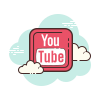 四角で囲まれた Youtube icon