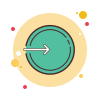 bubbles style login icon