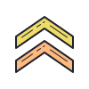 color hand drawn style 갈매기 표 수장 icon