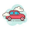 cloud style fiat 500 icon