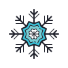 color hand drawn style winter icon