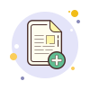 bubbles style add file icon