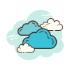 cloud style 구름 icon