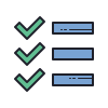 color hand drawn style to do list icon