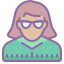 cute color style school director female skin type 4 icon
