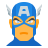 color style captain america icon