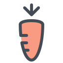 pastel color style 大胡萝卜 icon