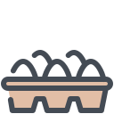 pastel color style 계란판 icon