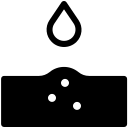 pastel glyph style bewässerung icon