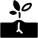 pastel glyph style soil icon