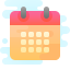 cute clipart style 달력 icon