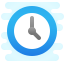 cute clipart style clock icon