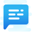 cute clipart style comments icon