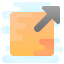 cute clipart style external link icon