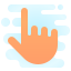 cute clipart style 손 커서 icon
