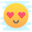 cute clipart style in love icon