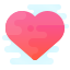 cute clipart style heart icon