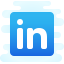 cute clipart style linkedin icon