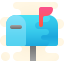 cute clipart style letterbox icon