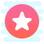 cute clipart style 등급에 동그라미가 쳐진 icon