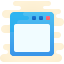 cute clipart style 응용 프로그램 창 icon