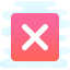 cute clipart style close window icon