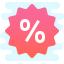 cute clipart style discount icon