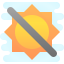 cute clipart style sunlight icon