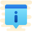 cute clipart style info popup icon
