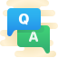 cute clipart style faq icon