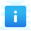 cute clipart style quadrat: info icon