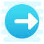 cute clipart style logout rounded icon