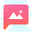 cute clipart style mms icon