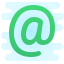 cute clipart style e mail icon