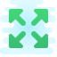 cute clipart style expand icon