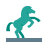 color style equestrian statue icon