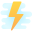 cute clipart style flash activado icon