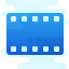 cute clipart style película icon