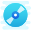 cute clipart style cd icon