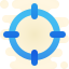 cute clipart style target icon