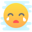 cute clipart style crying icon