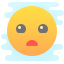 cute clipart style surprised icon
