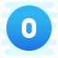 cute clipart style 0 circled icon