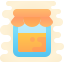 cute clipart style apple jam icon
