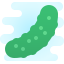 cute clipart style cucumber icon