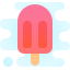 cute clipart style ice pop pink icon