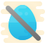 cute clipart style no eggs icon