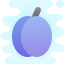 cute clipart style plum icon