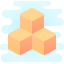 cute clipart style sugar cubes icon