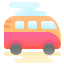 cute clipart style bus icon